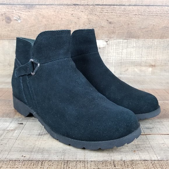 Teva Shoes - Teva Segundo Women Sz 9 Black Suede Ankle Bootie Zip 1012431 Outdoor Casual